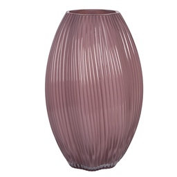 [6GL5498] Vase Glass Pink Ø 17x27 cm
