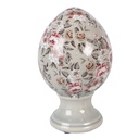 Décoration uf sur pied Gris Rose Ø 12x19 cm