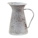 Decorative Pitcher Grey, White 12x12x20 cm