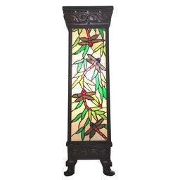 [5LL-6056] Lampe Colonne Tiffany Multicouleur 26x26x71 cm E27/max 1x100W