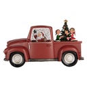 Spieldose Auto mit LED Rot Schwarz 28x12x15 cm / 3xAA