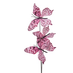 [50856] Decoratie tak met vlinders 10x10x65 cm