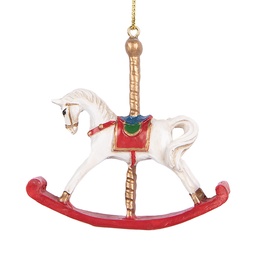 [6PR5413] Decoratie hanger hobbelpaard 8x2x7 cm