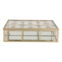 Boîte de rangement décorative Transparent 20x16x5 cm