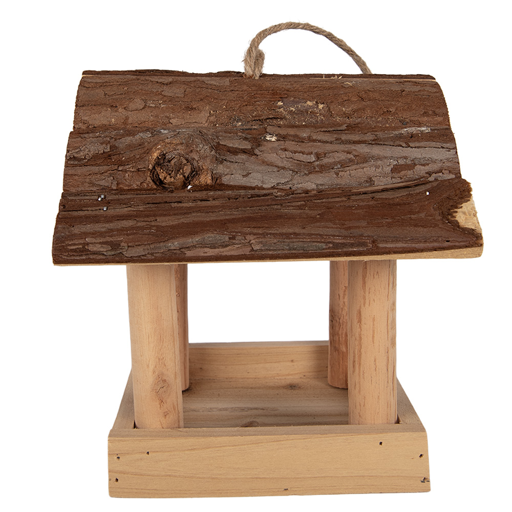 Mangiatoia per uccelli Marrone 19x18x19 cm