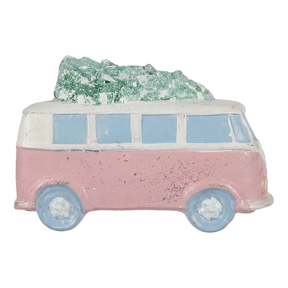 Christmas Bauble Pink Green 11x5x7 cm