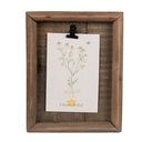 Bilderrahmen mit Klammer Braun 16x3x21 cm