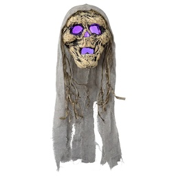 [66911] Decoration Ghost White Grey 15x9x47 cm