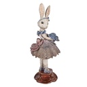 Decoration Rabbit Beige Blue 15x14x35 cm
