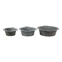 Serving Bowl/Platter Grey (3) Ø 36x11 / Ø 30x10 / Ø 24x9 cm