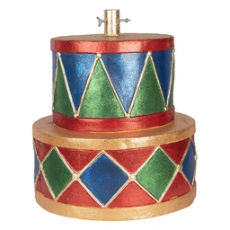 [6MG0151] Support d'arbre de Noël Bleu Vert Ø 40x46 cm