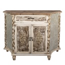Armoire Marron Gris 120x40x97 cm