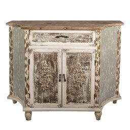 [5H0705] Armoire Marron Gris 120x40x97 cm