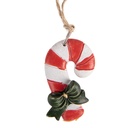 Décoration de Noël Pendentif Canne à sucre Rouge Blanc 3x1x5 cm