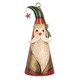 [6Y6057] Decoratie hanger kerstman Ø 16x38 cm
