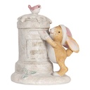 Décoration Lapin Beige Blanc 11x8x11 cm