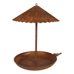 [6Y6139] Abbeveratoio per uccelli Marrone Ø 25x34 cm