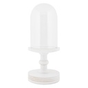Glass cover Transparent White Ø 14x34 cm