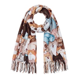 [JZSC0889] Schal Damen Beige 70x180 cm