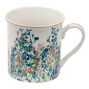 Mug White, Blue 12x9x9 cm / 330 ml