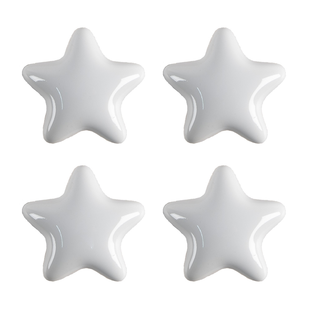 Deurknop set van 4 Ø 4x3/6 cm