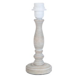 [6LMP375] Lampensockel Tischlampe Braun Ø 10x26 cm E27/max 1x60W