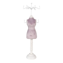 [65312] Boîte à bijoux Violet Ø 12x39 cm