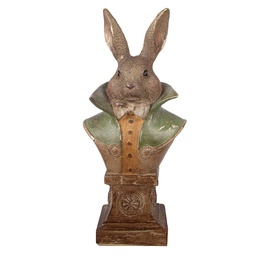 [6PR5986] Decoratie buste konijn 12x8x26 cm