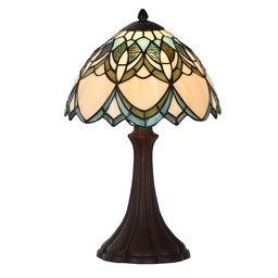 [5LL-6334] Tafellamp Tiffany Ø 25x42 cm E14/max 1x40W