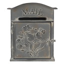 Wandbriefkasten Grau 26x10x31 cm