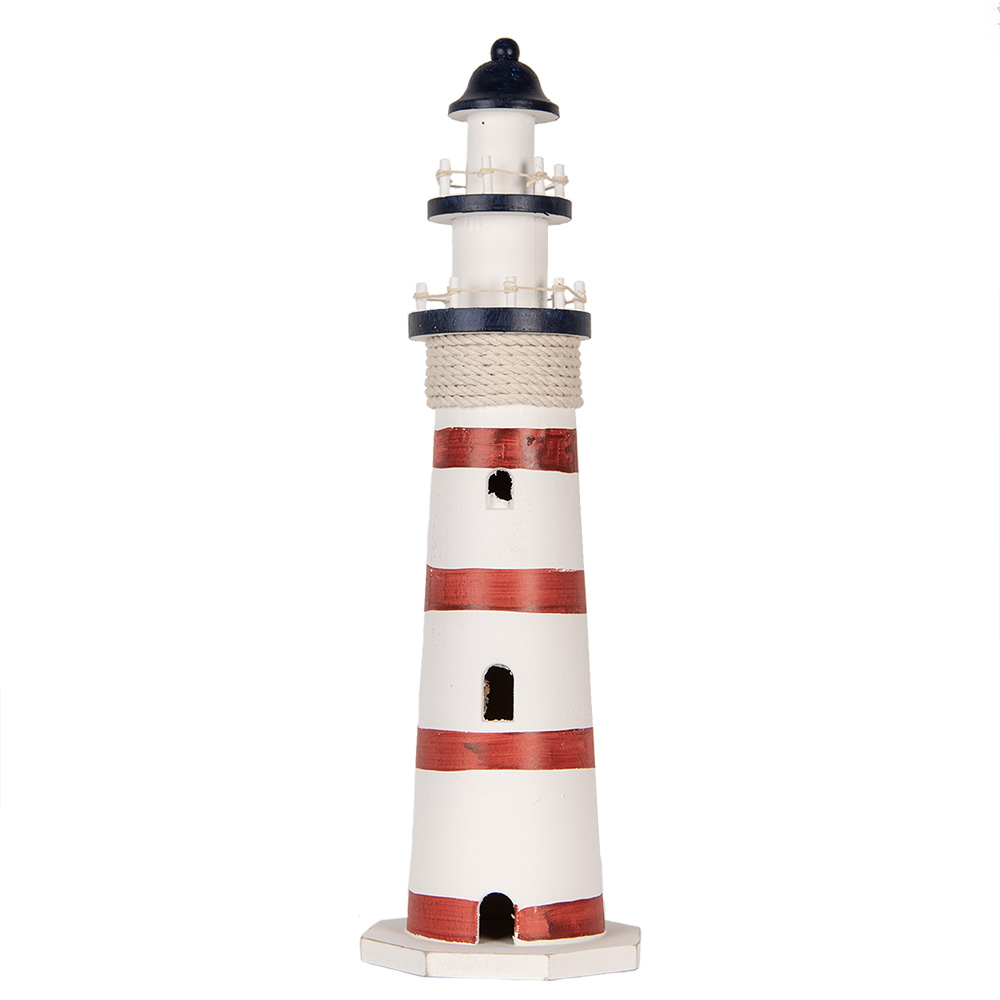 Decoratie vuurtoren Ø 15x48 cm