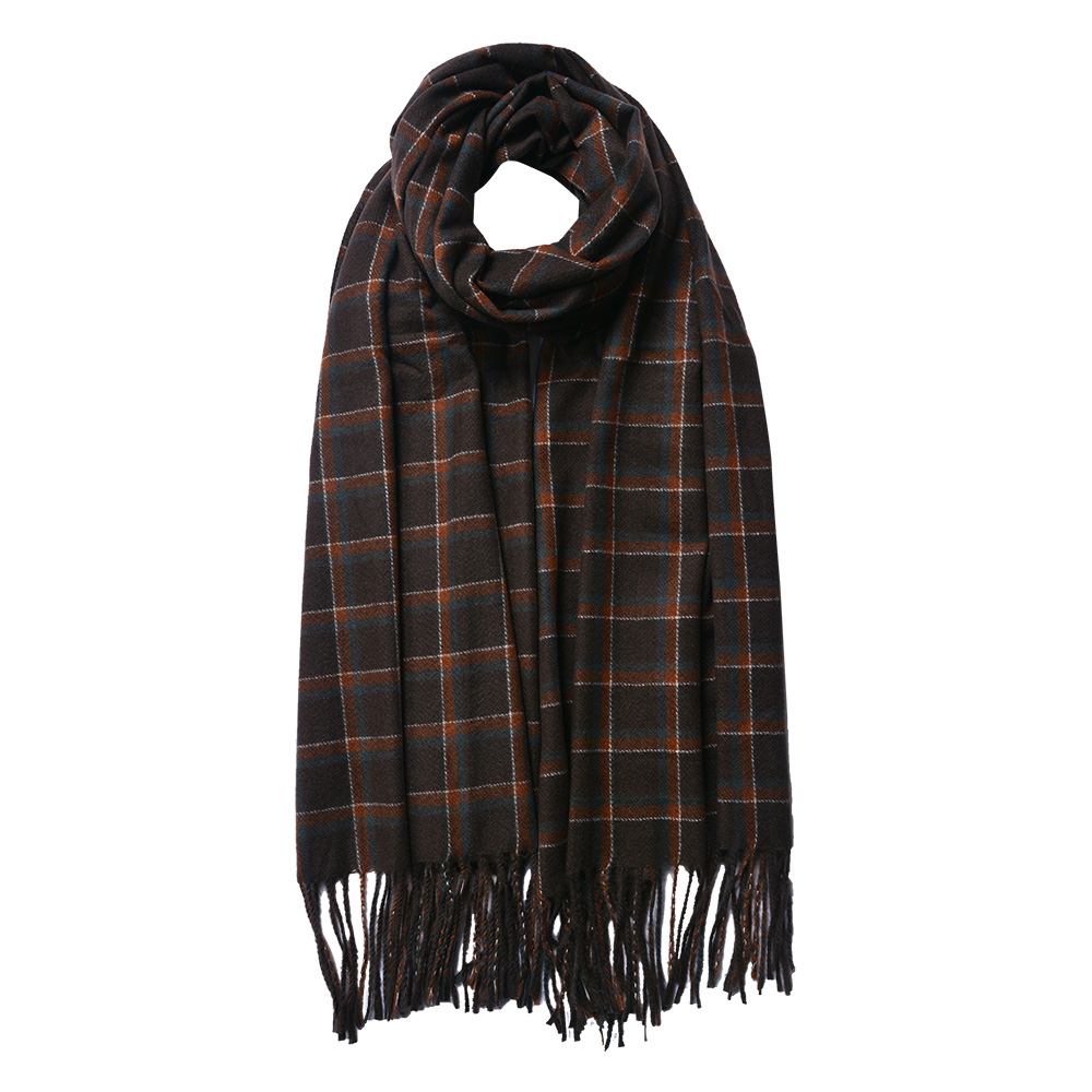 Scarf Women Print Brown 70x180 cm