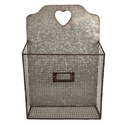 Clayre & Eef Porte-revues 25x10x38 cm Gris Métal