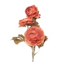 Decorative Artificial Branch with flowers Orange Green 10x12x70 cm