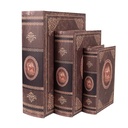 Storage box Brown (3) 27x22x7 / 22x17x6 / 17x12x4 cm