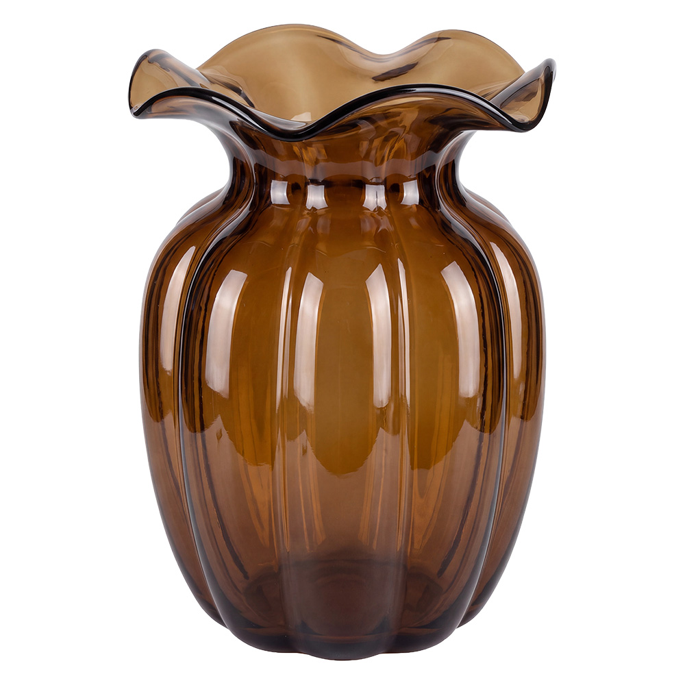 Clayre & Eef Vase Brown Glass