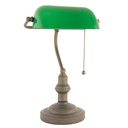 Lampada da Scrivania Verde, Marrone Ø 27x40 cm E27/max 1x60W