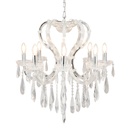 Lampadario Bianco Ø 70x78/200 cm E14/max 8x40W