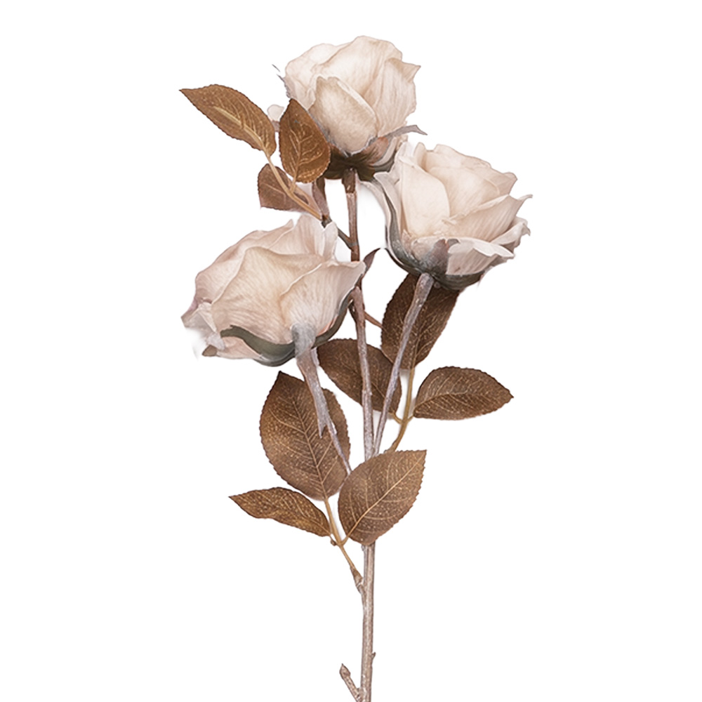 Branche décorative avec fleurs Blanc 83 cm