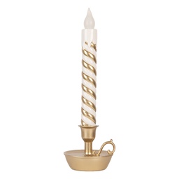[6PR6257] Decoratie kaars met LED 13x12x39 cm