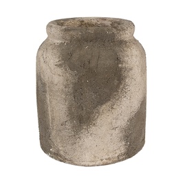 [6TE0518L] Pot de fleurs d`intérieur Gris Beige Ø 16x19 cm