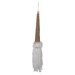 [65614] Décoration pendentif Gnome Marron 6x6x48 cm