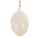 Decoration pendant egg Yellow Ø 6x10 cm