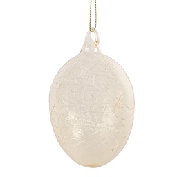 [6GL4448] Décoration pendentif uf Jaune Ø 6x10 cm