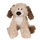 Decorative Soft Toy Dog Beige Brown 18x18x21 cm