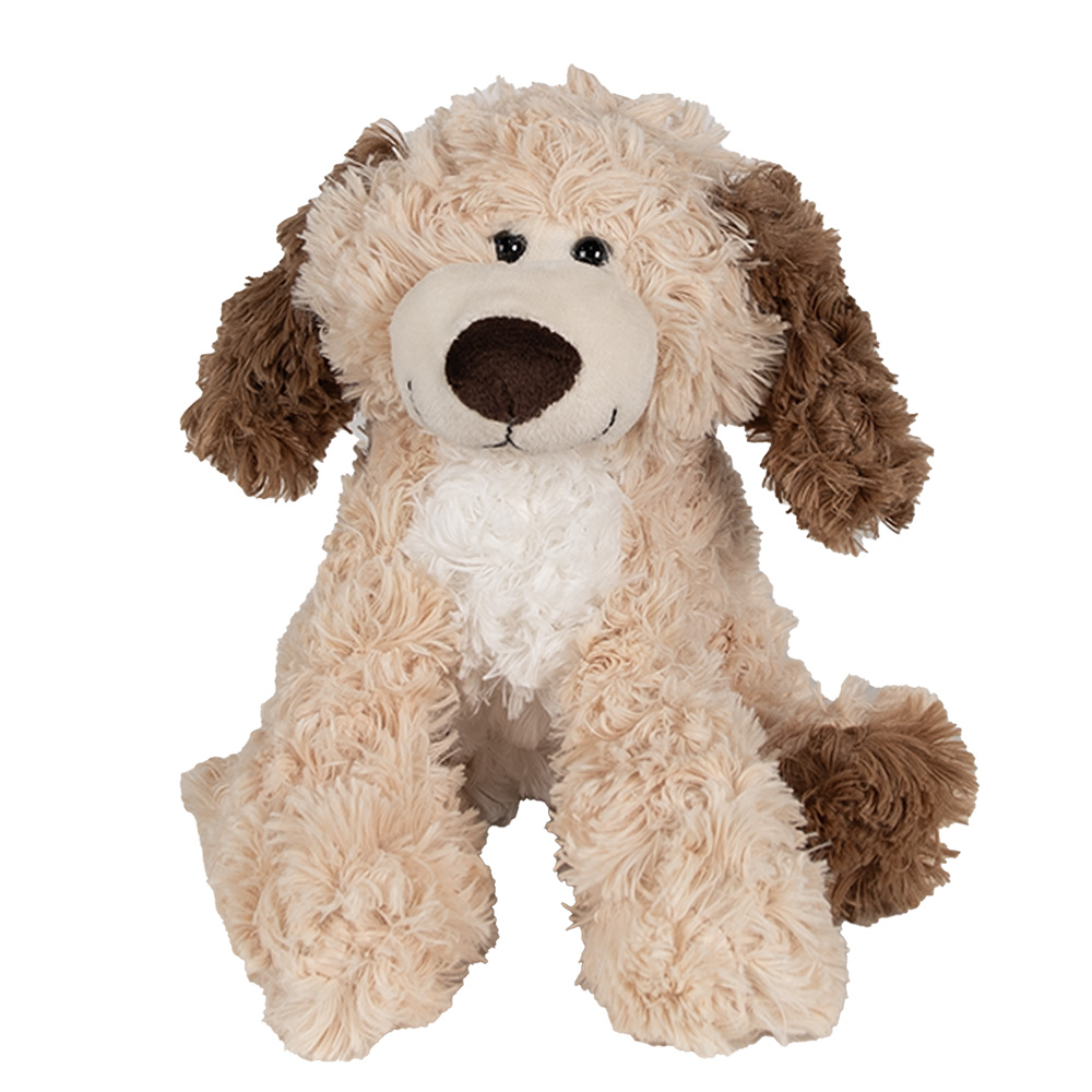 Deko Kuscheltiere Hund Beige Braun 18x18x21 cm