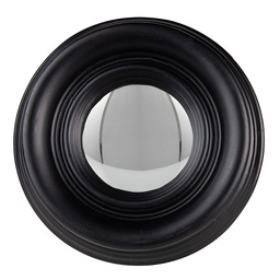 [62S208Z] Miroir mural Noir Ø 21x4 cm