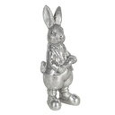 Image de décoration Lapin Argent 6x6x13 cm