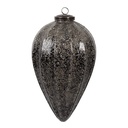 Boule de Noël Noir Couleur argent Ø 17x26 cm