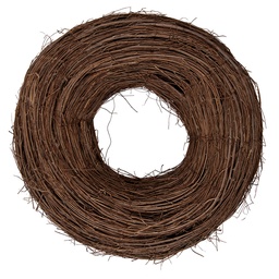 [6RO0608L] Decoration Garland Brown Ø 50x14 cm